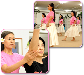 ナ・プア・ハリア アロハ レッスン風景